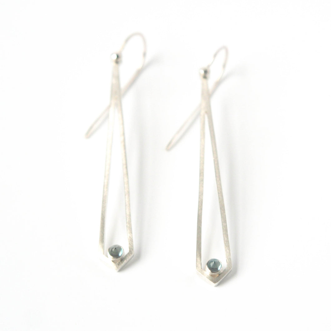 London Blue Topaz Dangly Earrings