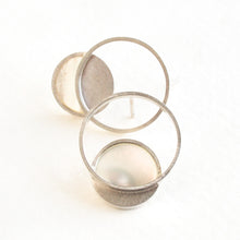 Load image into Gallery viewer, Mother of Pearl Moon Studs