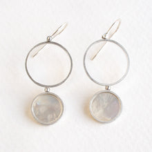 Load image into Gallery viewer, Mother of Pearl Dangly Earrings