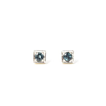 Load image into Gallery viewer, Grey Spinel Cube Studs