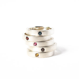 Pink Topaz Pavé Ring