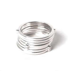 Riveted Stack Ring